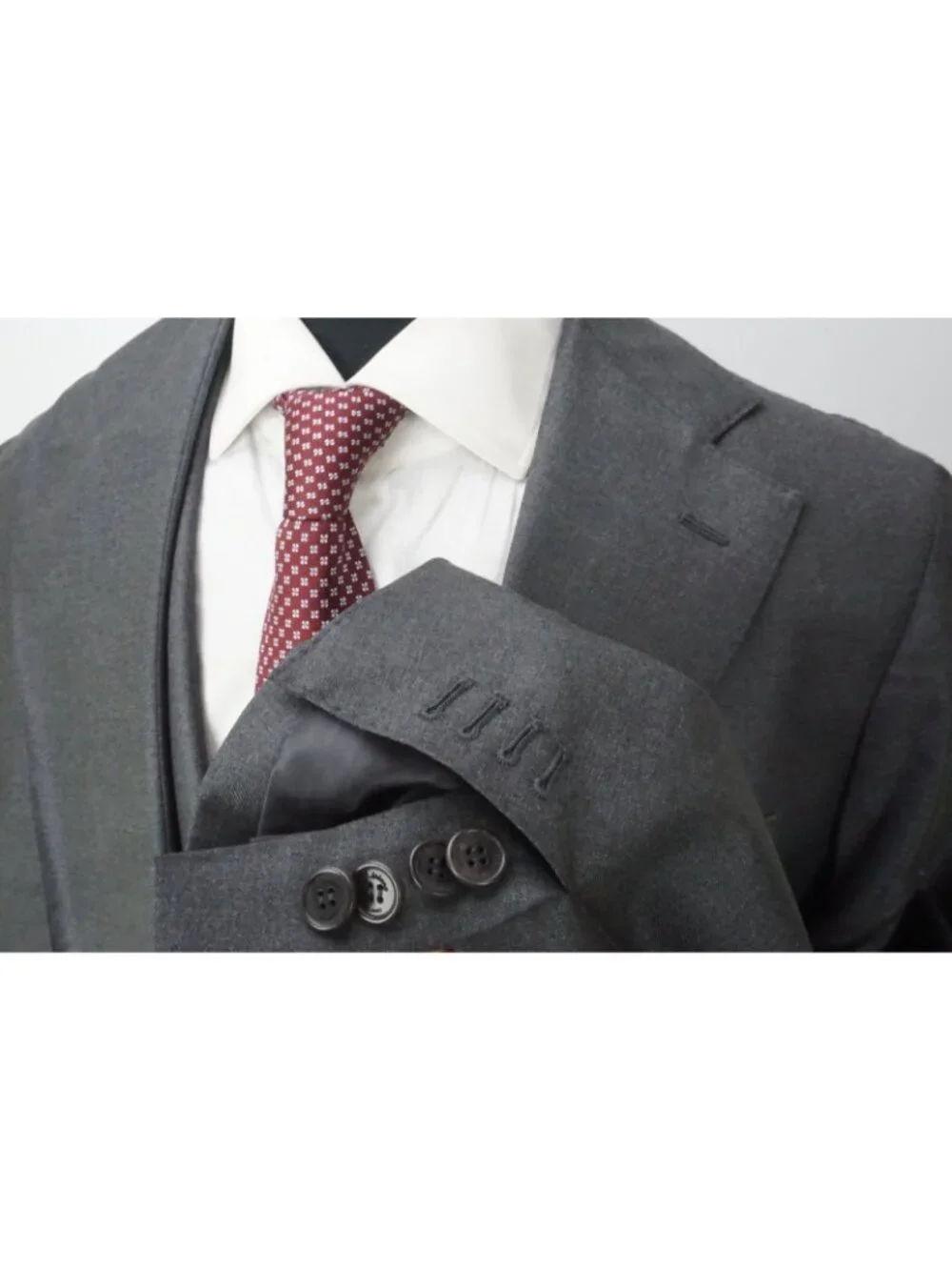 Riviera Milano Gray Loro Piana Wool 2 Pc Suit Jacket Pants Sz 42R Brand New